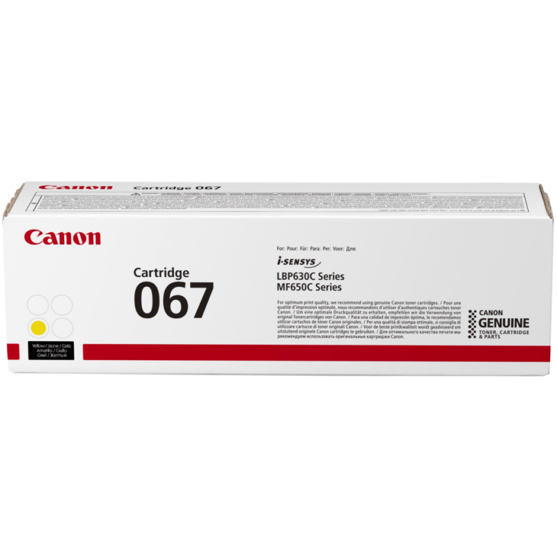 Toner Canon 067 Jaune d'origine (5099C002AA)