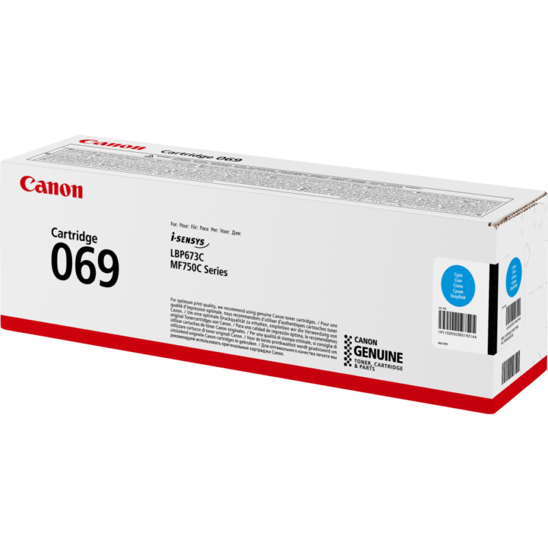 Toner Canon 069 Cyan d'origine (5093C002AA)