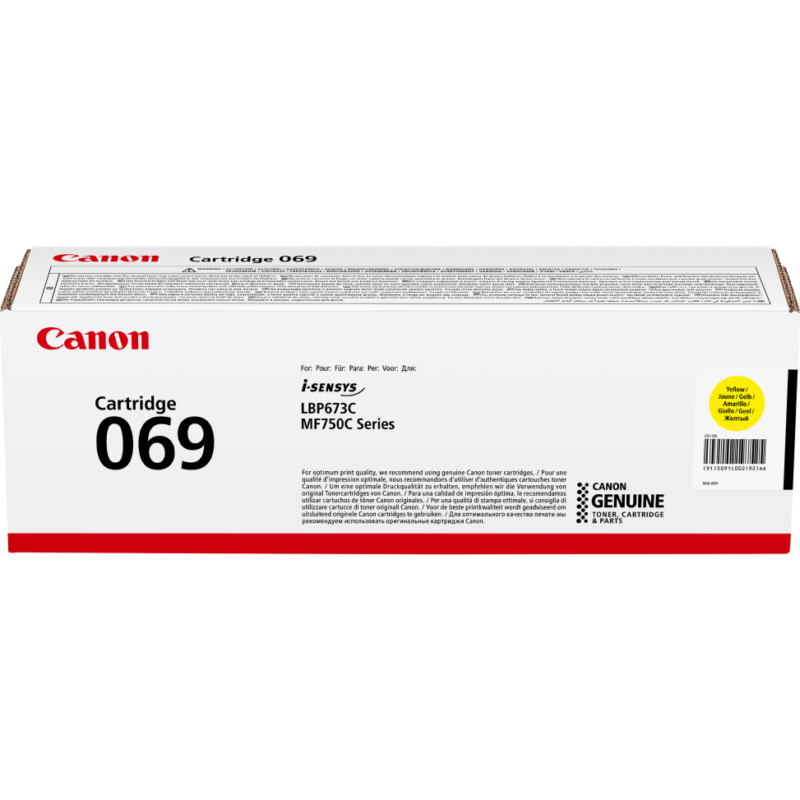 Toner Canon 069 Jaune d'origine (5091C002AA)