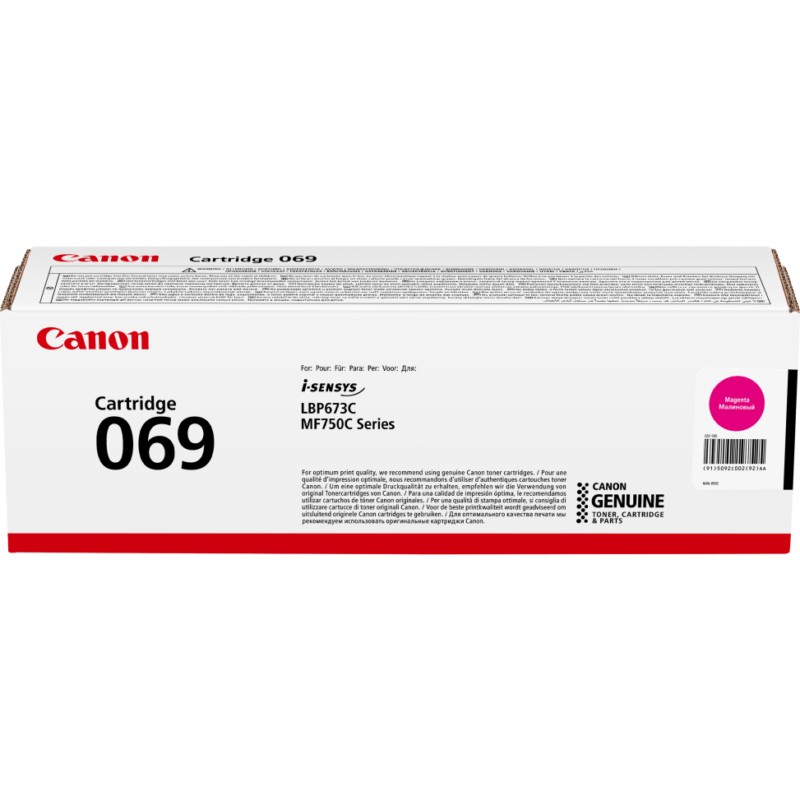 Toner Canon 069 Magenta d'origine (5092C002AA)