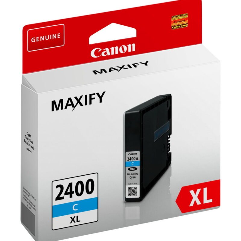Canon PGI-2400XL C Cyan - Cartouche d'encre grande capacité Canon d'origine (9274B001AA)