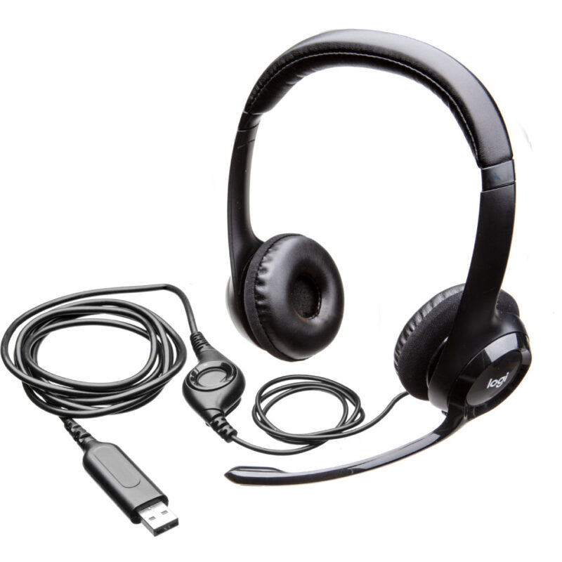 Casque Logitech H390 avec microphone anti-parasite - USB (981-000406)