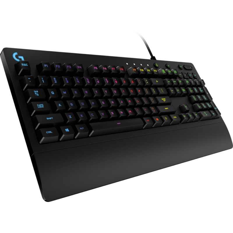 Clavier gaming G213 Prodigy de Logitech avec éclairage RVB et anti-ghosting Noir Français (Azerty) (920-008088)