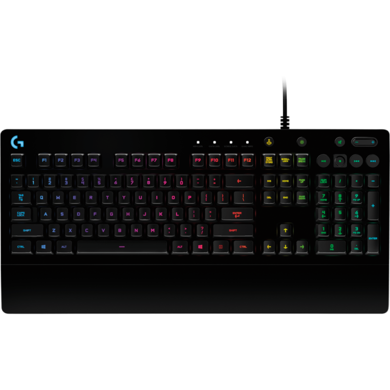 Clavier gaming G213 Prodigy de Logitech avec éclairage RVB et anti-ghosting Noir Français (Azerty) (920-008088)