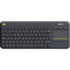 Clavier sans fil avec pavé tactile intégré Logitech Wireless Touch Keyboard K400 Plus Noir (AZERTY