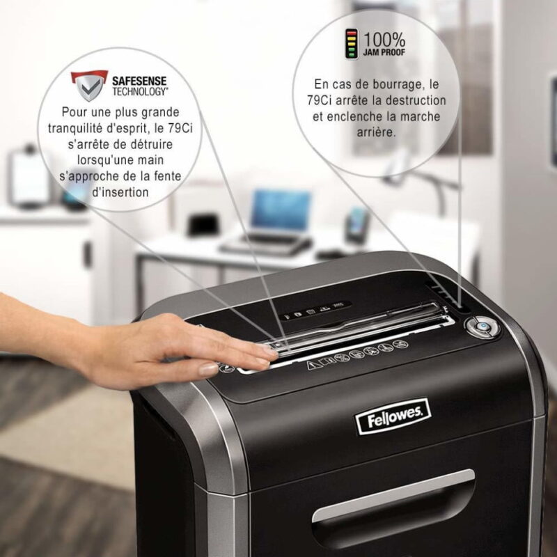 Déchiqueteuse Fellowes Powershred® 79Ci à Coupe Croisée (4679001)