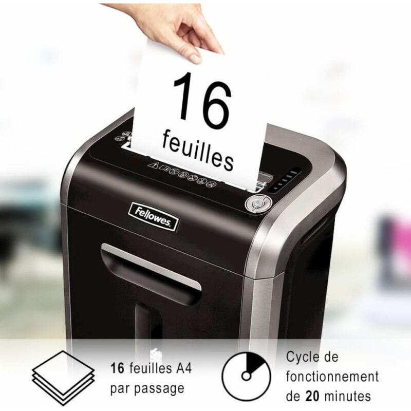 Déchiqueteuse Fellowes Powershred® 79Ci à Coupe Croisée (4679001)