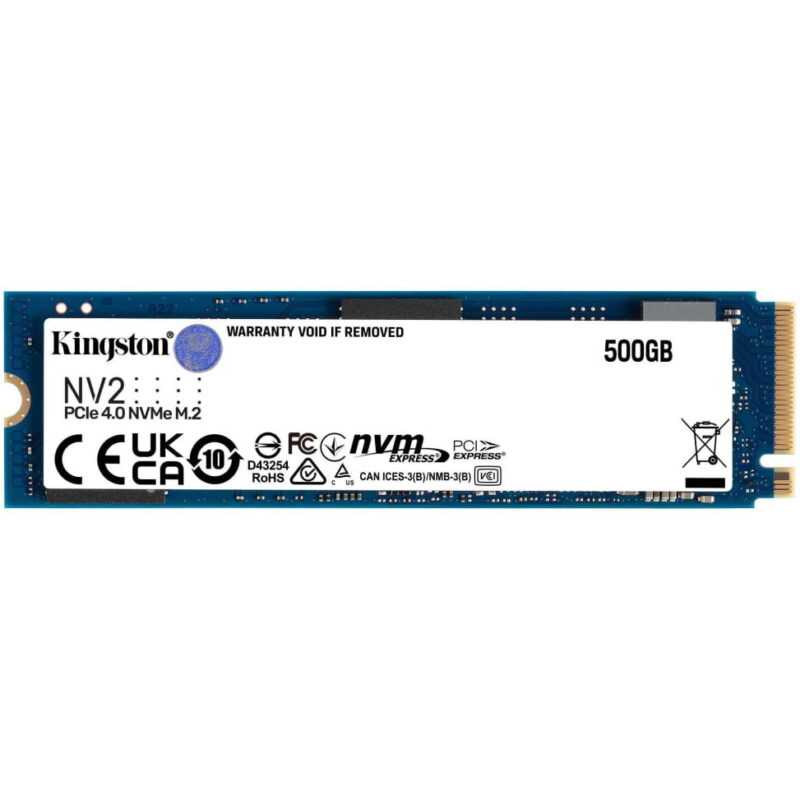 Disque Dur interne SSD Kingston NV2 M.2 500 GB PCI Express 4.0 NVMe