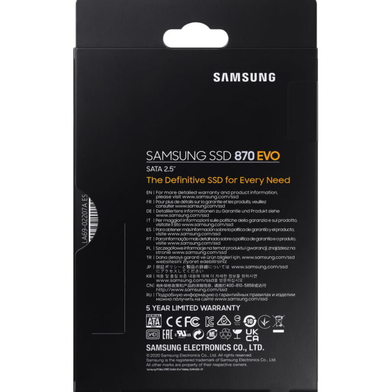 Disque Dur interne SSD Samsung 870 EVO 2.5