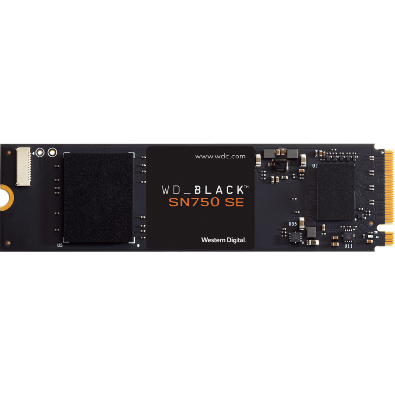 Disque dur interne SSD Western Digital BLACK SN750 SE M.2 2280 PCIe Gen4 NVMe 250 Go (WDS250G1B0E)