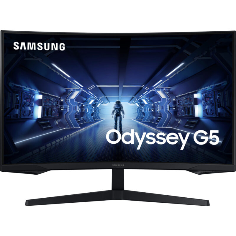 Écran gaming incurvé 32" WQHD Samsung Odyssey G5 - Courbure 1000R (LC32G55TQBUXEN)