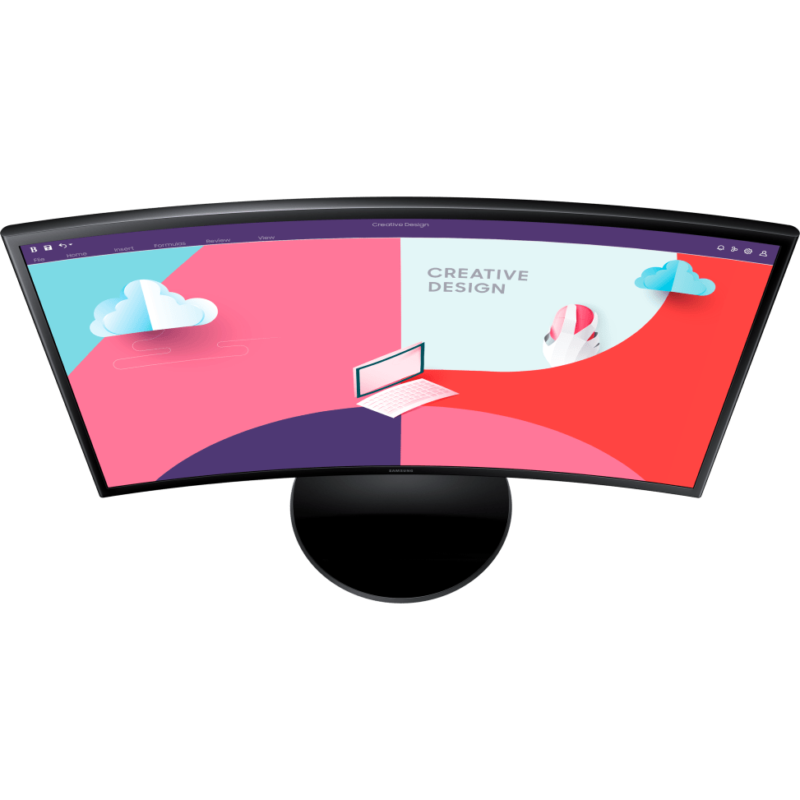 Samsung Écran incurvé 24" Essential Curved Monitor S3 (LS24C360EAMXZN)