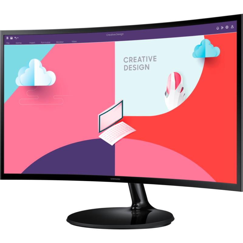 Écran incurvé 27" Samsung Essential Curved Monitor S3 (LS27C360EAMXZN)