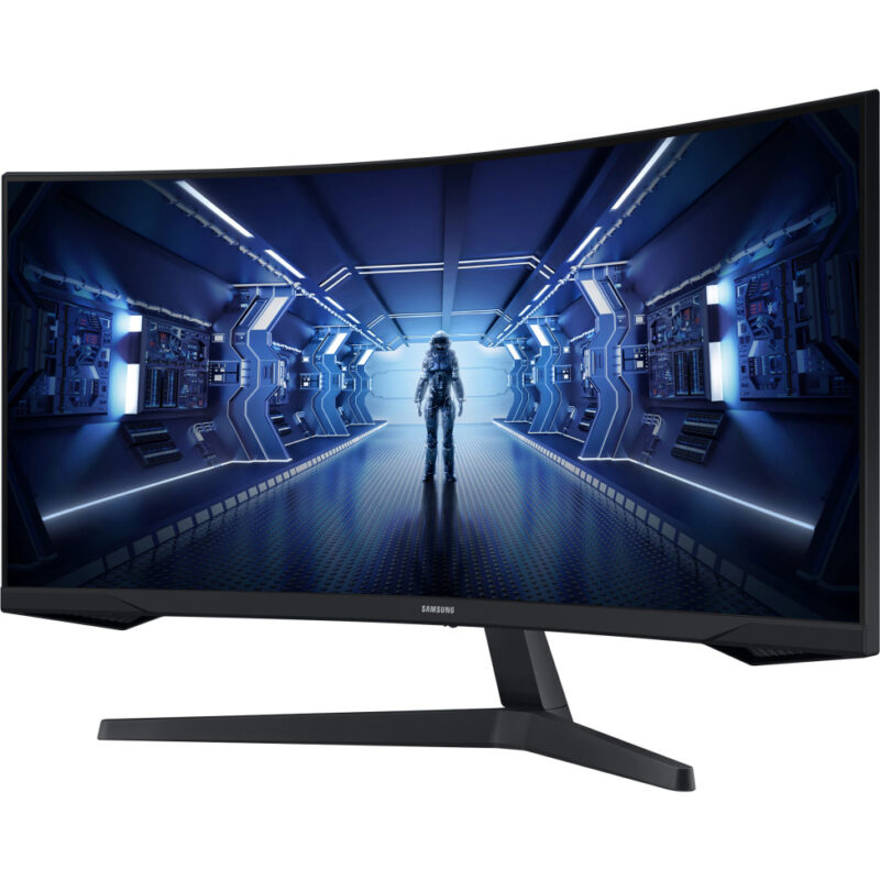 Écran incurvé Samsung Odyssey G5 34 " Ultra WQHD G5 165 Hz - Courbure 1000R - Temps réponse 1ms (LC34G55TWWMXZN)