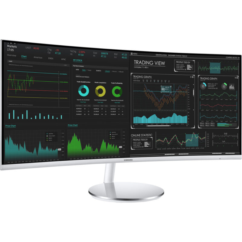 Écran incurvé 34" Samsung WQHD 100 Hz - Format 21:9 - Courbure 1500R (LC34J791WTRXEN)