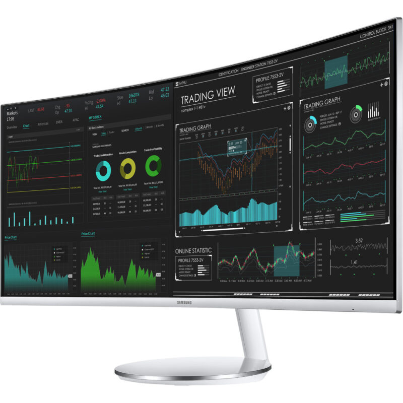 Écran incurvé 34" Samsung WQHD 100 Hz - Format 21:9 - Courbure 1500R (LC34J791WTRXEN)