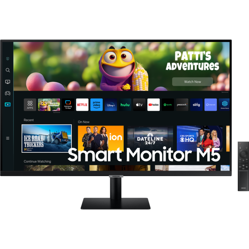 Écran intelligent 27" Samsung M5 avec télécommande (LS27CM500EMXZN)