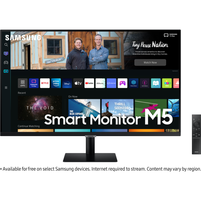 Écran Plat 27" Samsung M5 avec expérience Smart TV (LS27BM500EMXZN)