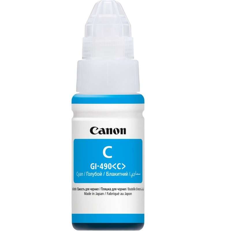 Canon GI-490 C Cyan Bouteille d'encre d'origine 0664C001AB