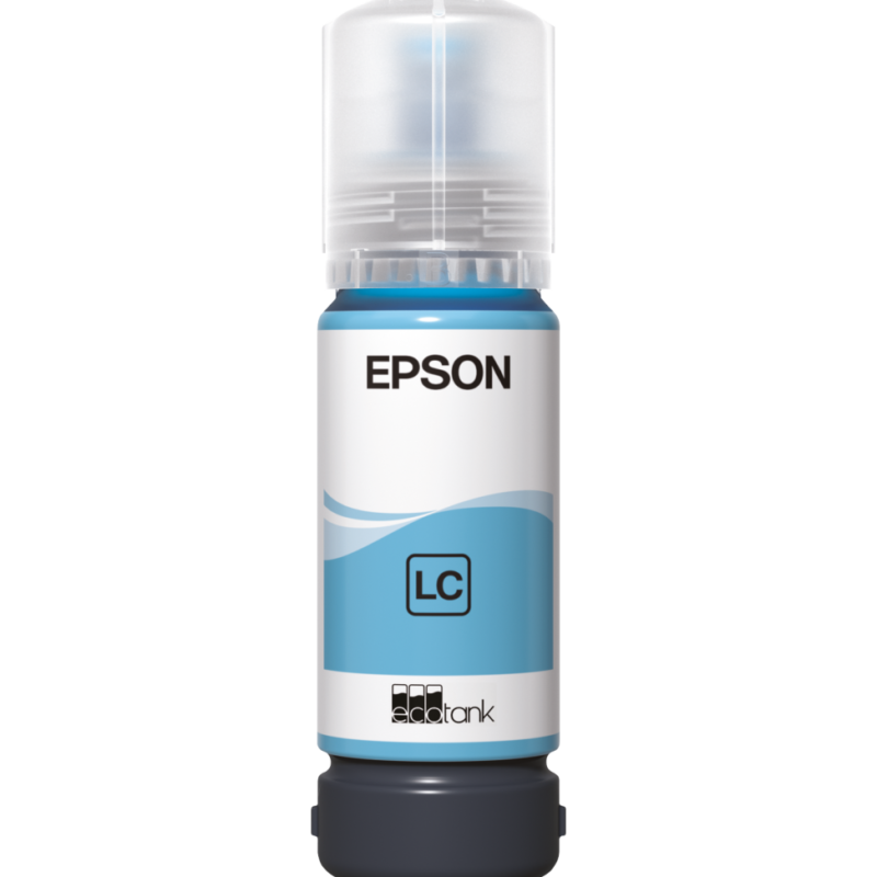 Epson 108 Cyan clair - Bouteille d'encre Epson EcoTank d'origine (C13T09C54A)