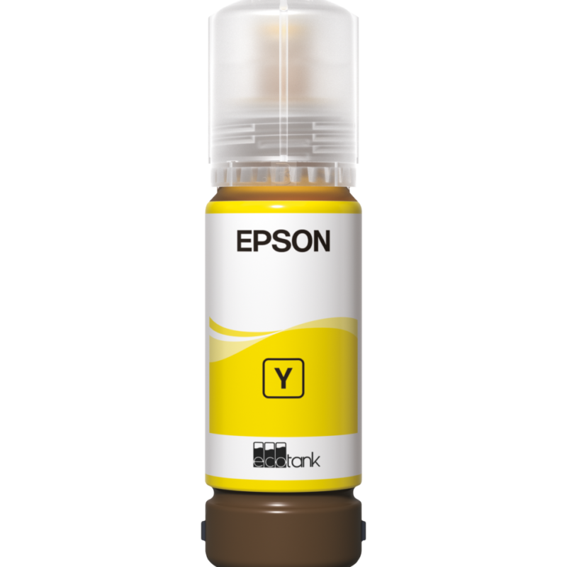 Epson 108 Jaune - Bouteille d'encre Epson EcoTank d'origine (C13T09C44A)