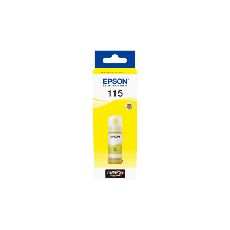 Bouteille d'encre Epson 115 Jaune EcoTank d'origine (C13T07D44A)