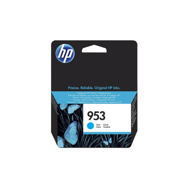 Cartouche d'encre HP 953 Cyan d'origine (F6U12AE-BGX)