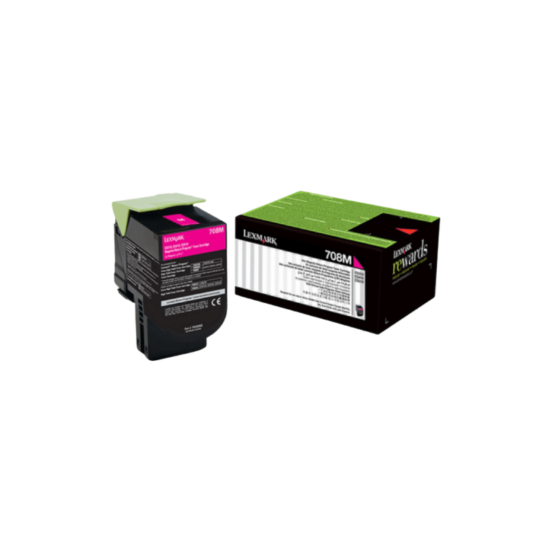 Cartouche d'encre d'origine Lexmark Magenta 702M (70C80M0)