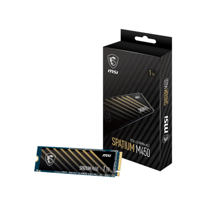 Disque Dur interne SSD MSI Spatium M450 PCIe 4.0 NVMe M.2 1To (MSI_S78-440L980-P83)