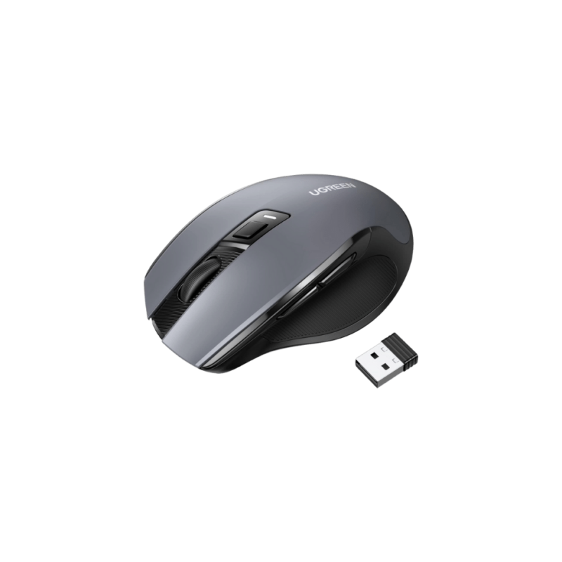 Souris sans fil Ugreen Design Ergonomique 2.4GHz - Noir (90545)