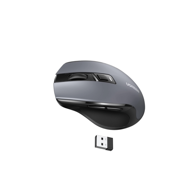 Souris sans fil Ugreen Design Ergonomique 2.4GHz - Noir (90545)