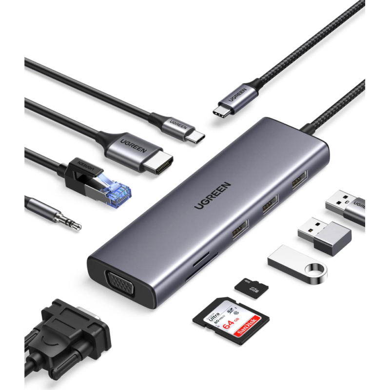 HUB USB-C Ugreen 10 en 1 (15601)