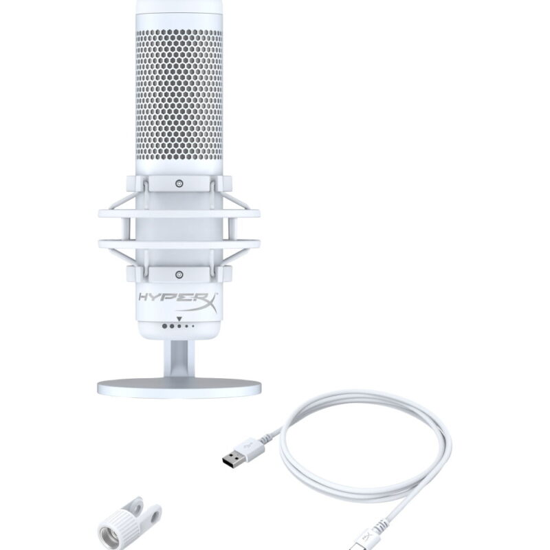 HyperX QuadCast S Blanc Microphone de PC (519P0AA)