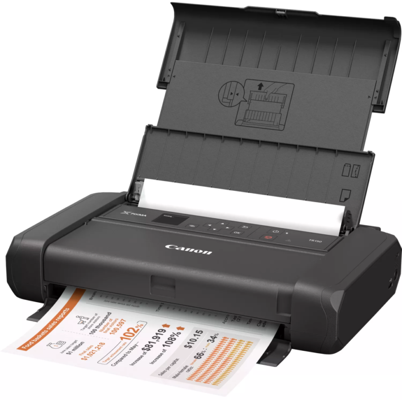 Imprimante Jet d'encre Portable Canon Pixma TR150 avec Batterie (4167C027AC)