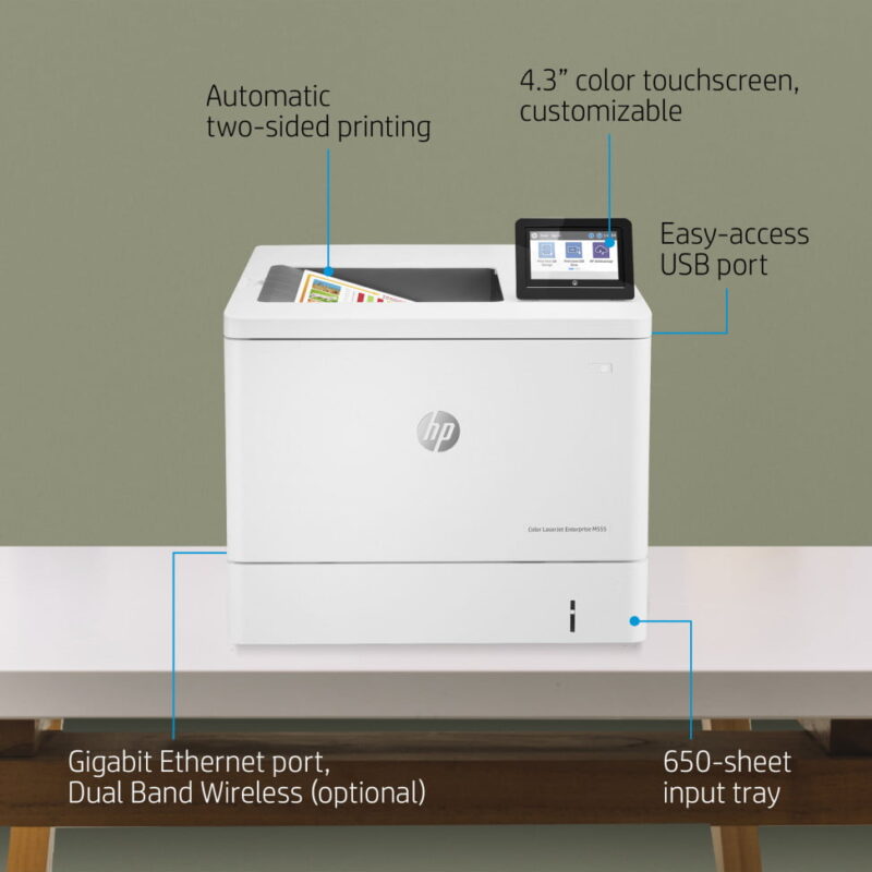 Imprimante Laser Couleur HP Color LaserJet Enterprise M555dn (7ZU78A)