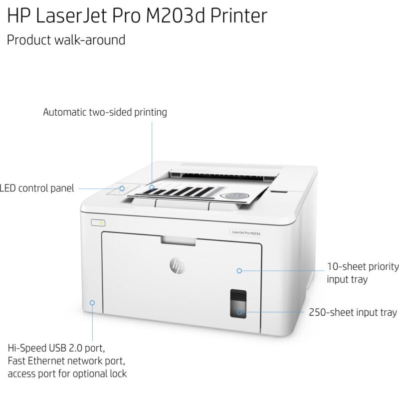 Imprimante Laser Monochrome HP LaserJet Pro M203dn (G3Q46A)