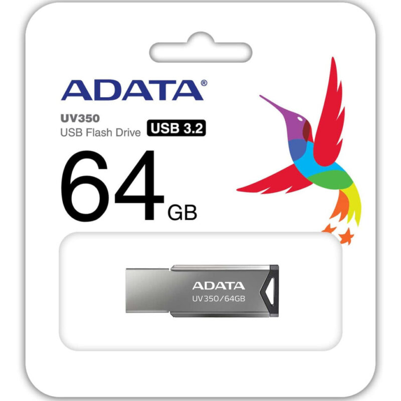 Clé USB ADATA AUV350 – 64 GB USB 3.1 (AUV350-64G-RBK)