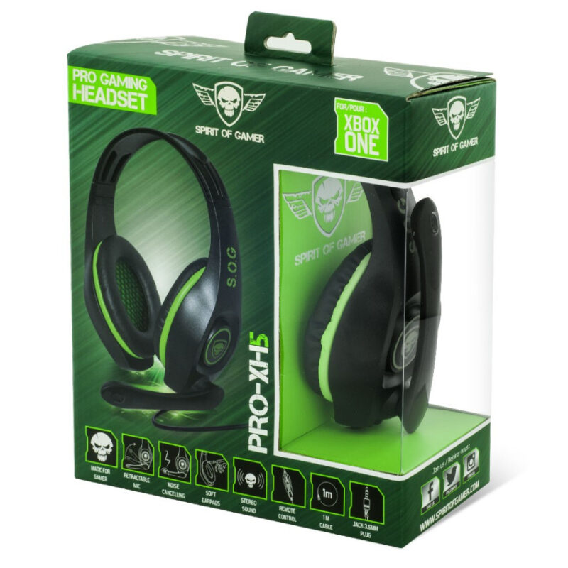 Micro-Casque de Jeu SpiritOfGamer Pro-XH5 pour Xbox One (MIC-G715XB1)