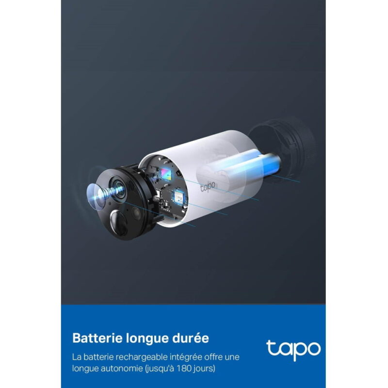 Pack de 2 Caméras de sécurité WiFi Tp-Link Tapo C420S2 sans fil sur batterie + Hub de connexion (TAPOC420S2)