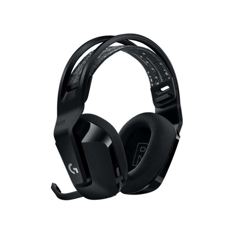 CASQUE GAMING SANS FIL LOGITECH G733 LIGHTSPEED RVB ULTRA-LÉGER - BLACK (981-000864)