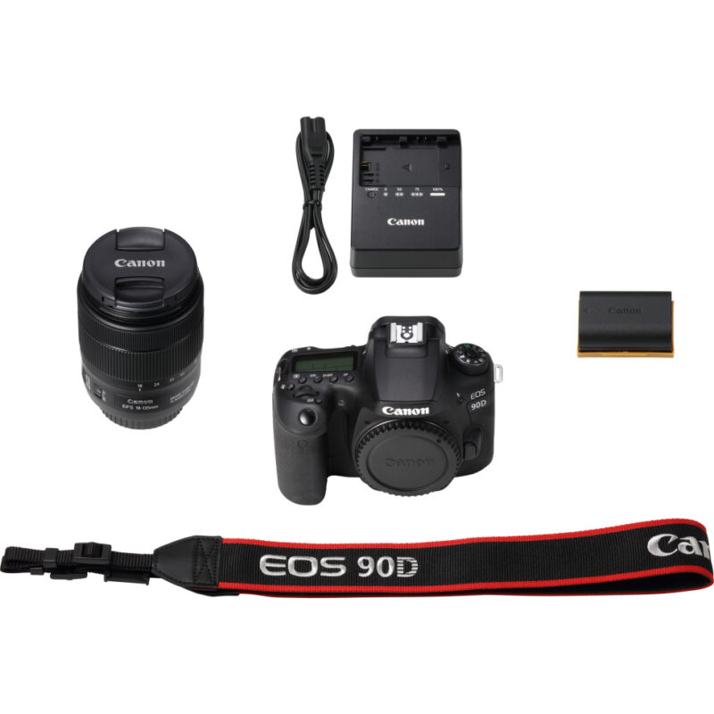 Reflex Canon EOS 90D + objectif EF-S 18-135mm IS USM (3616C017AA)