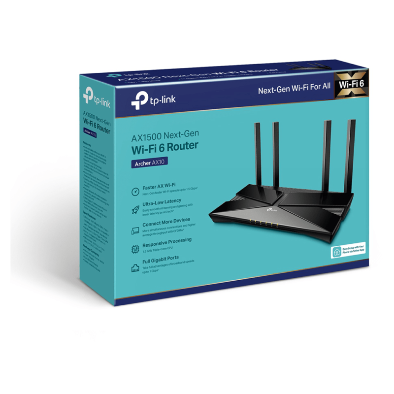 TP-Link Archer AX23 routeur sans fil Gigabit Ethernet Bi-bande Noir (ARCHERAX23)