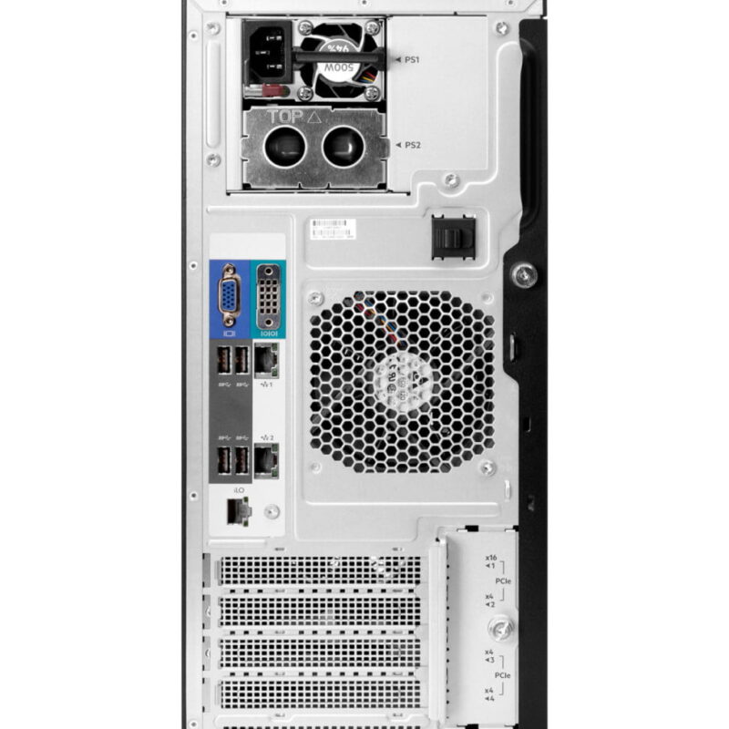 Serveur HPE ProLiant ML30 Gen10 E-2224 mono-processeur 16 Go-U S100i 8 disques -1x500W module d'alimentation (P16930-42)