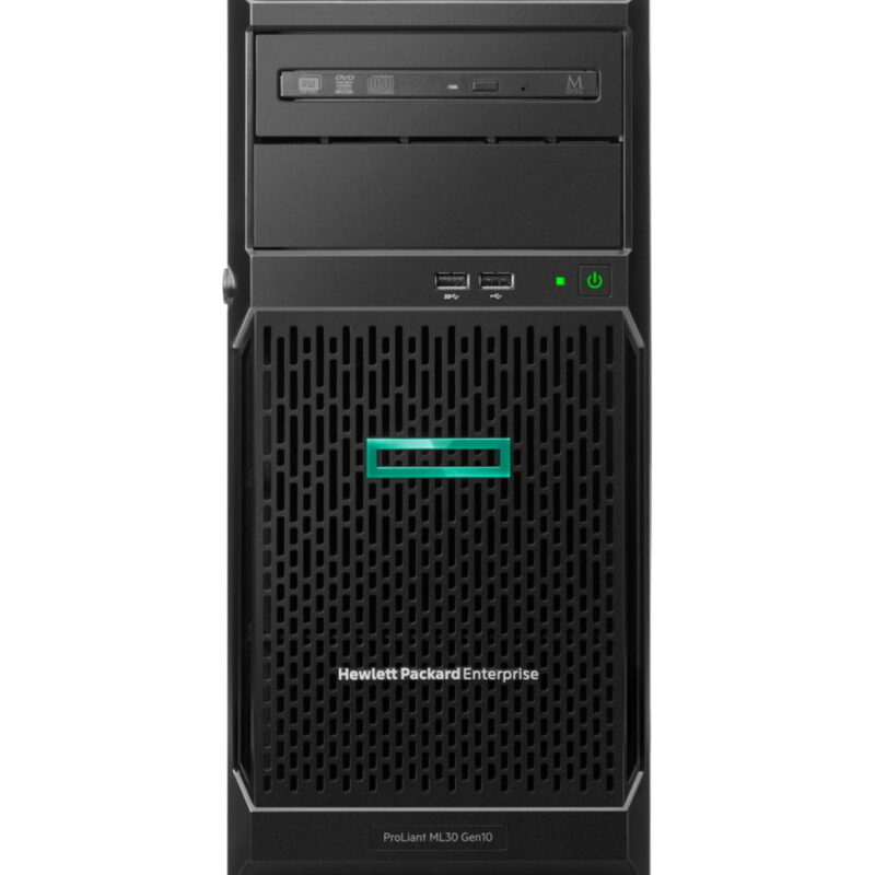 Serveur HPE ProLiant ML30 Gen10 E-2224 mono-processeur 16 Go-U S100i 8 disques - 1x500W module d'alimentation (P16930-42)