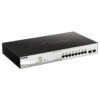 Switch Administrable D-LINK 8 ports 10/100/1000BASE-T PoE + 2 ports 100/1000 Mbits/s SFP (DGS-1210-10MP)