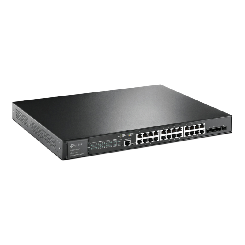 Switch administrable TP-Link JetStream 24 ports PoE+ Gigabit et 4 ports 10GE SFP+ L2+ (TL-SG3428XMP)