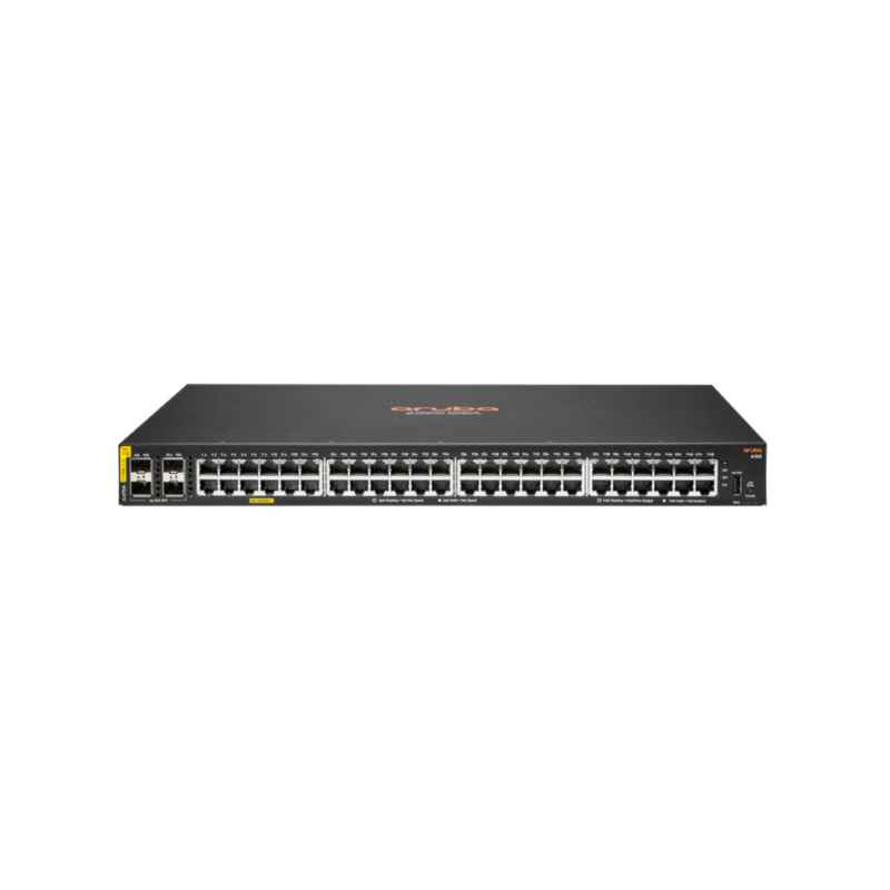 Switch Aruba 6100 48G Classe 4 PoE 4SFP+ 370 W (JL675A)