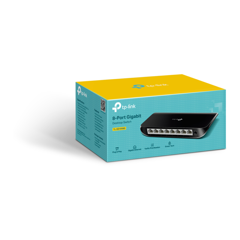 Switch de bureau TP-Link TL-SG1008D 8 ports Gigabit (TL-SG1008D)