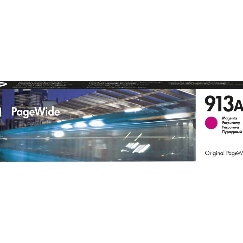 HP 913A Magenta - Cartouche PageWide HP d'origine (F6T78AE)