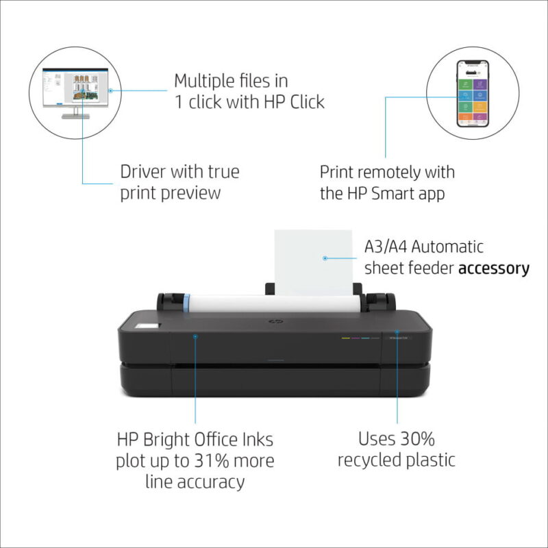 Traceur HP DesignJet T230 de 24 pouces (5HB07A)